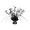 Party Central Club Pack of 12 Musical Notes Cascading Foil Black, and Silver Gleam 'N Spray Centerpieces 11''